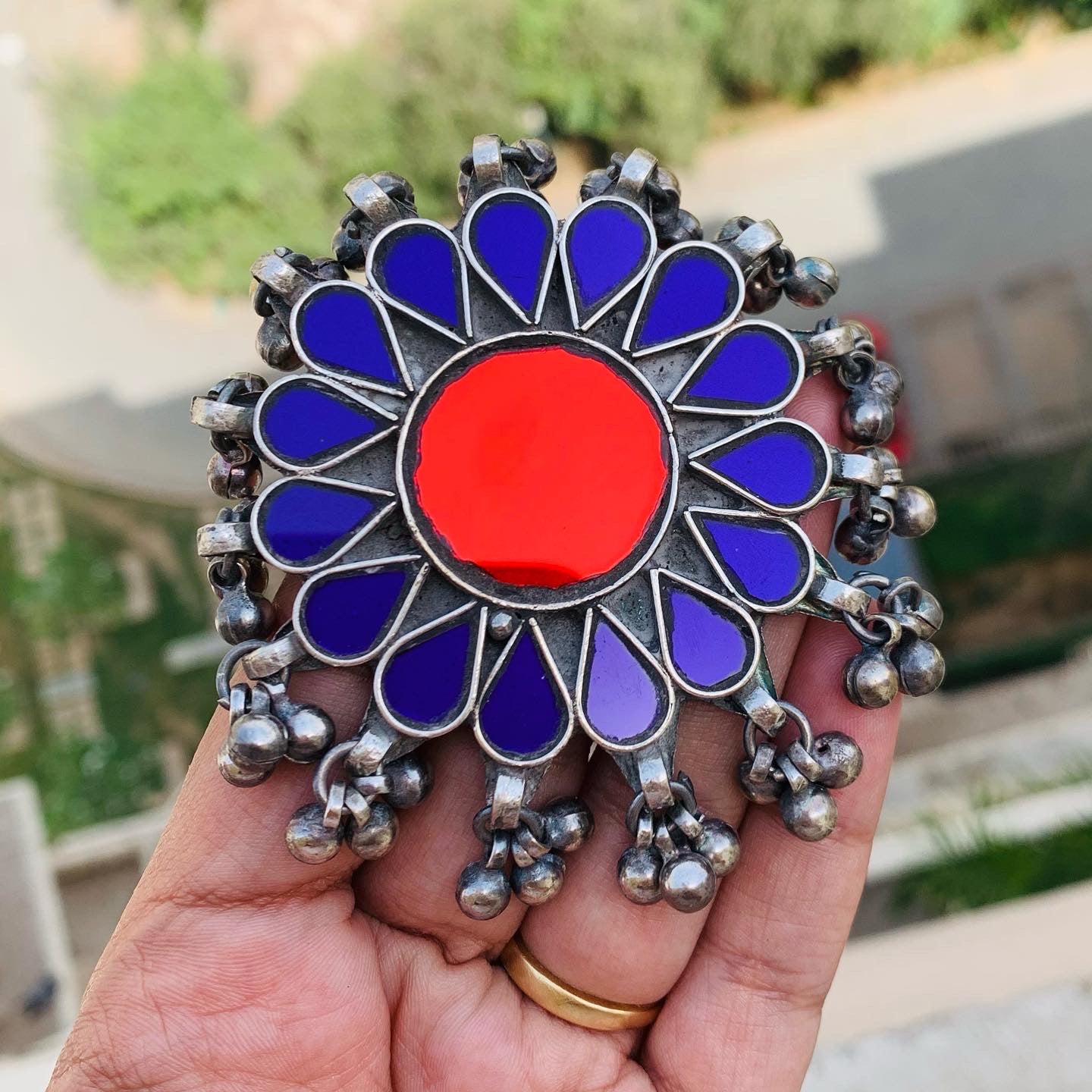 Flower Glass Ring