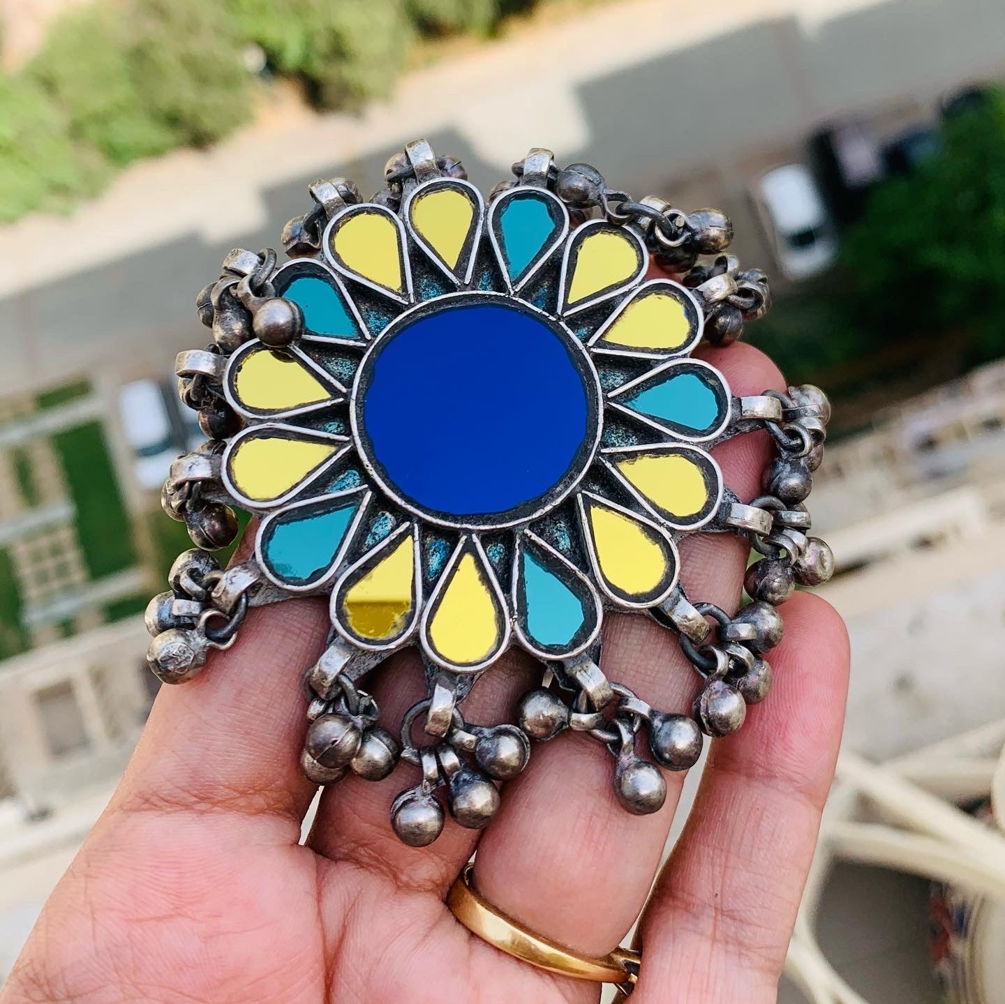 Flower Glass Ring