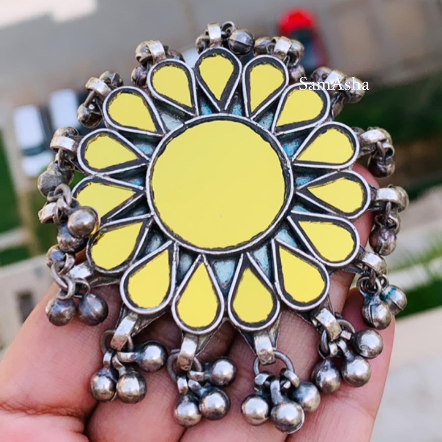 Flower Glass Ring