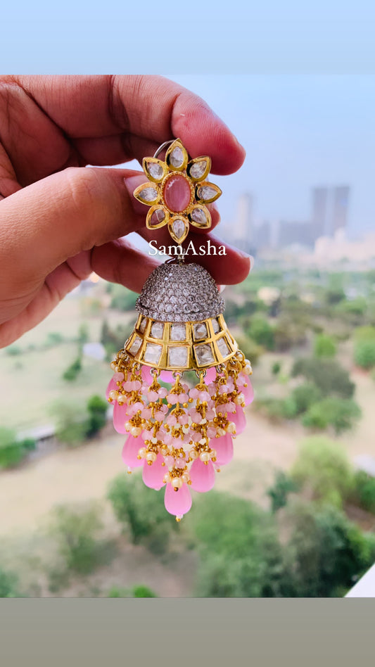 Designer Jumbo Jhumka Earrings