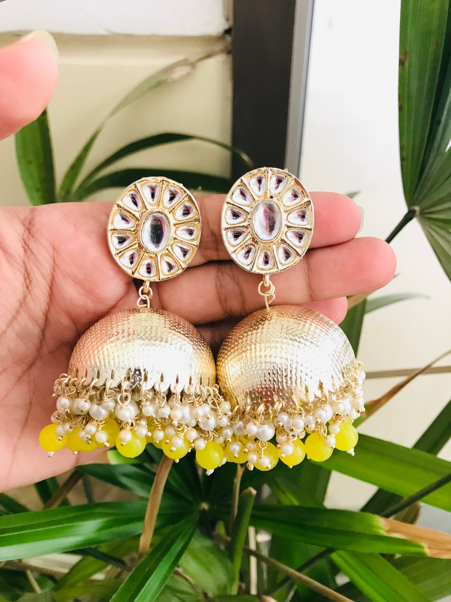 Super Light Golden Jhumkas