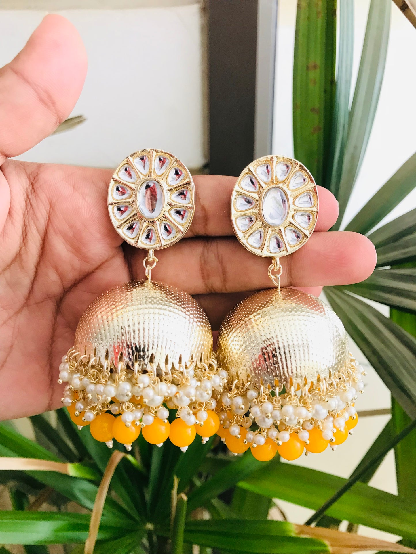 Super Light Golden Jhumkas