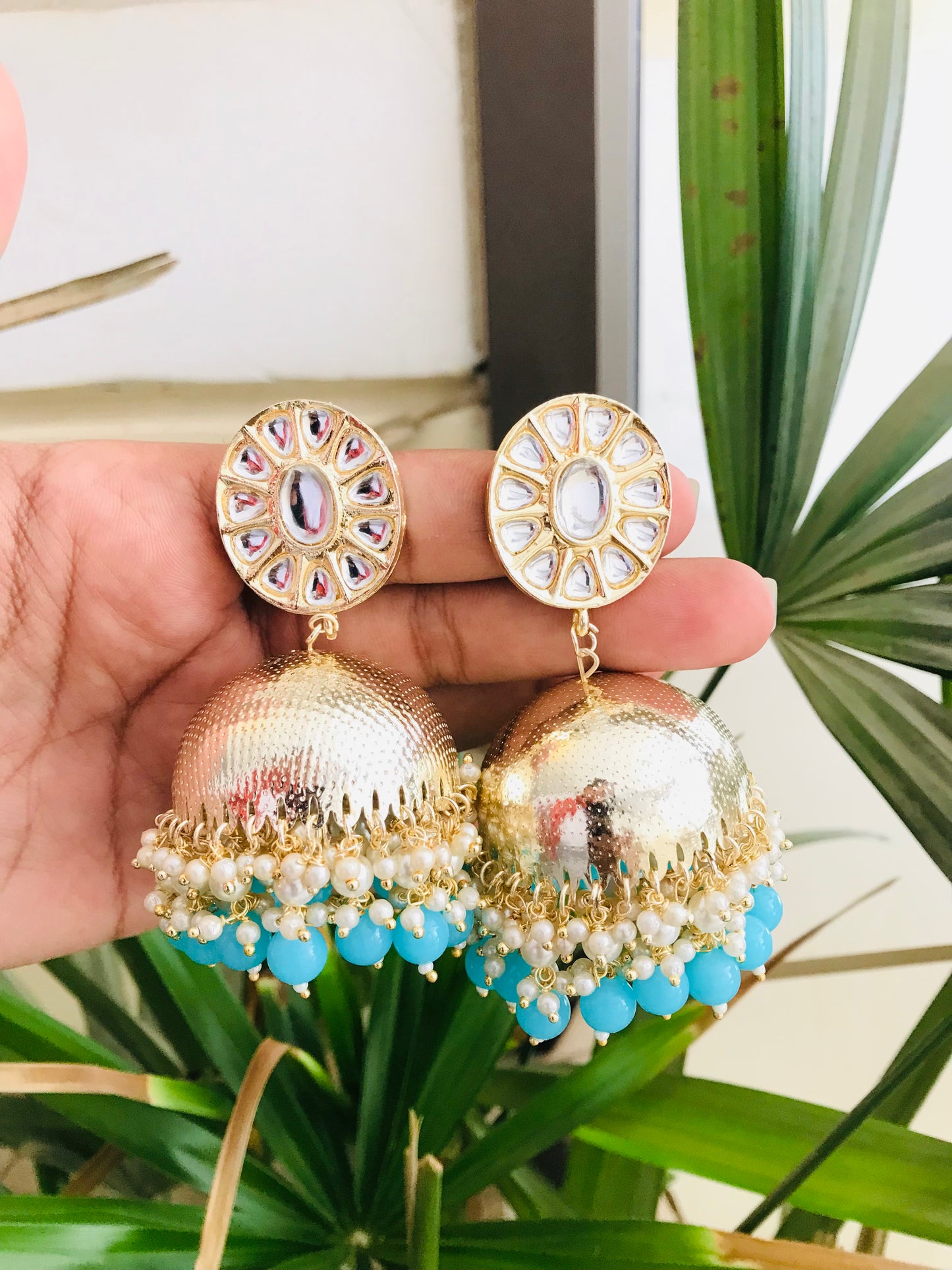 Super Light Golden Jhumkas