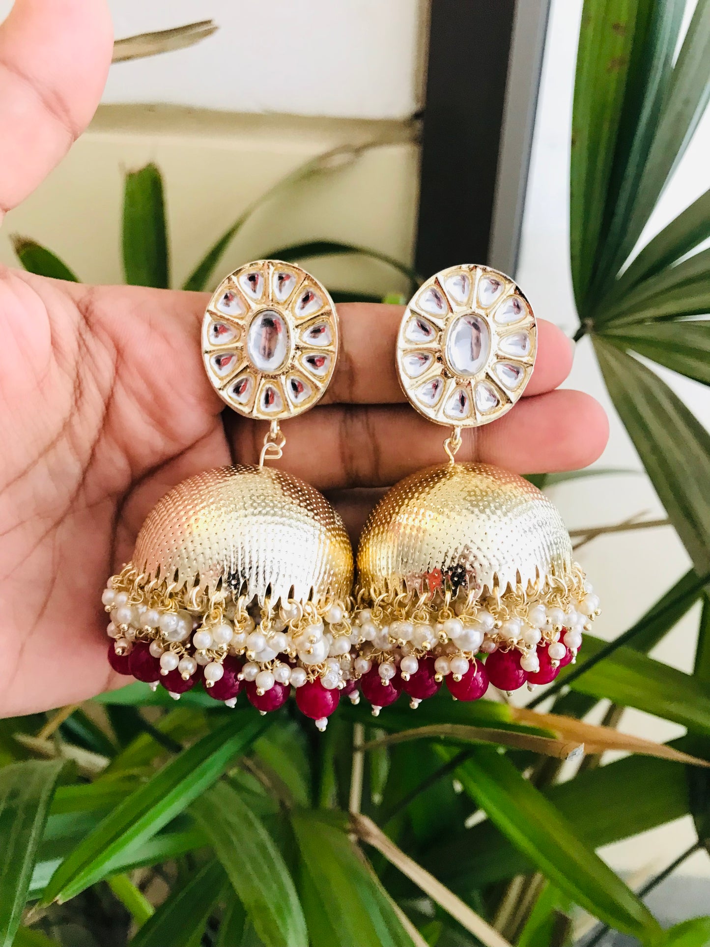 Super Light Golden Jhumkas