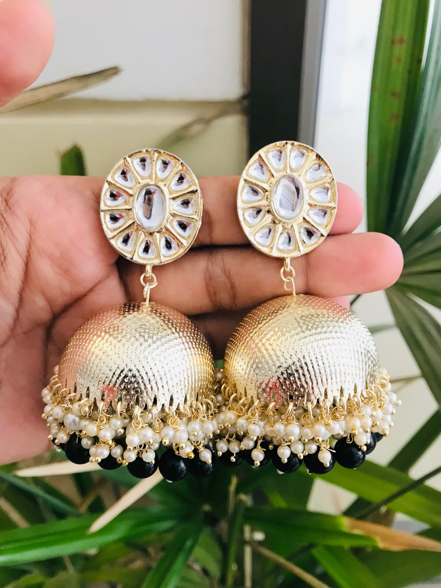 Super Light Golden Jhumkas