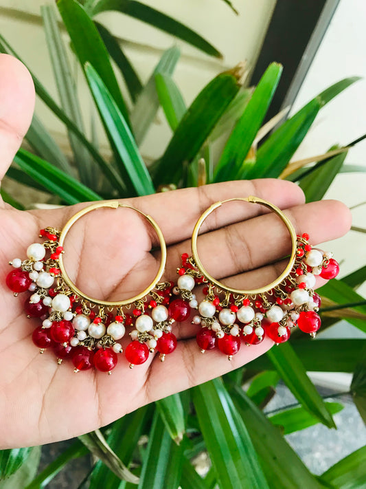 Hoops with Bead Drops