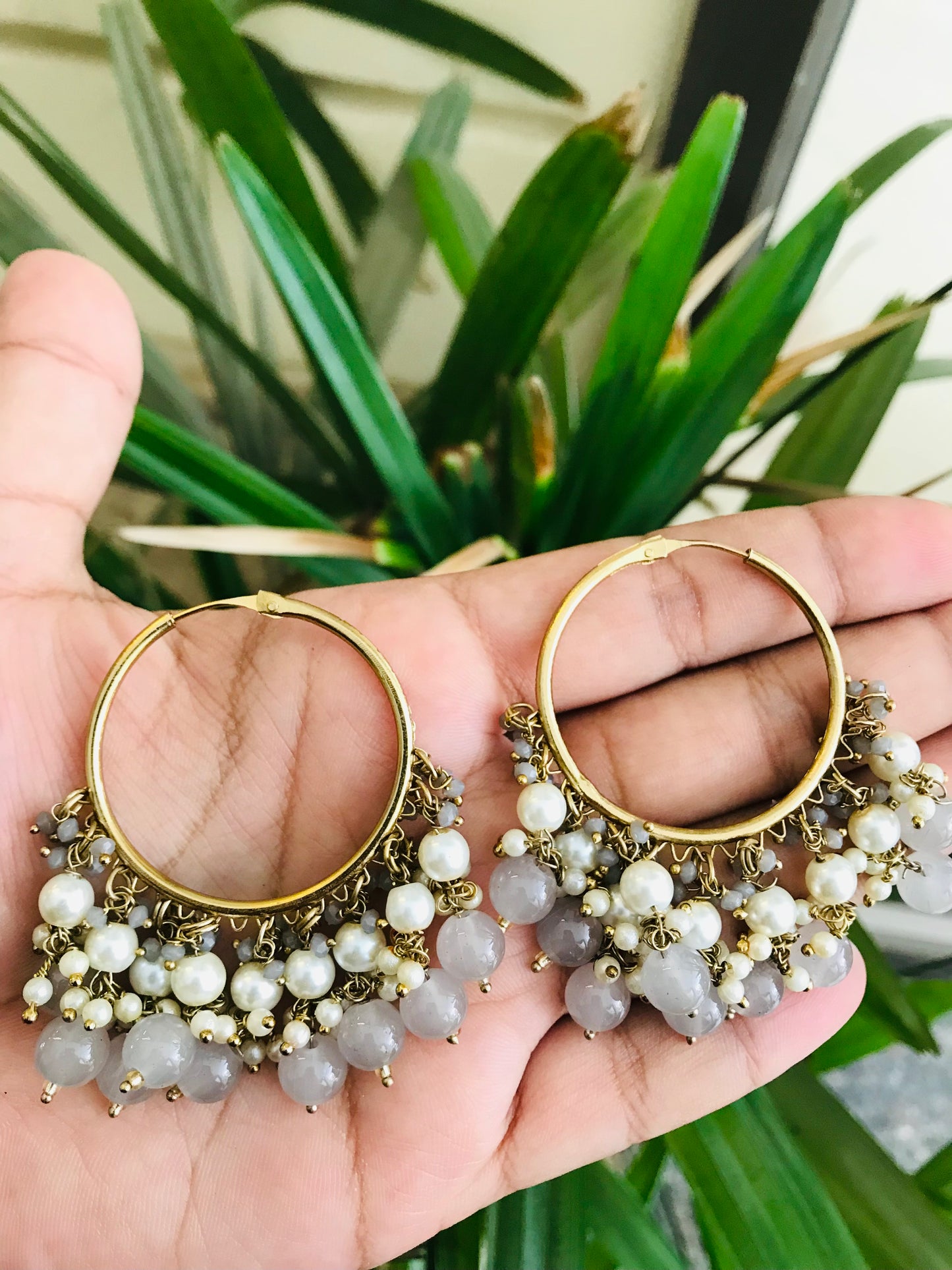 Hoops with Bead Drops