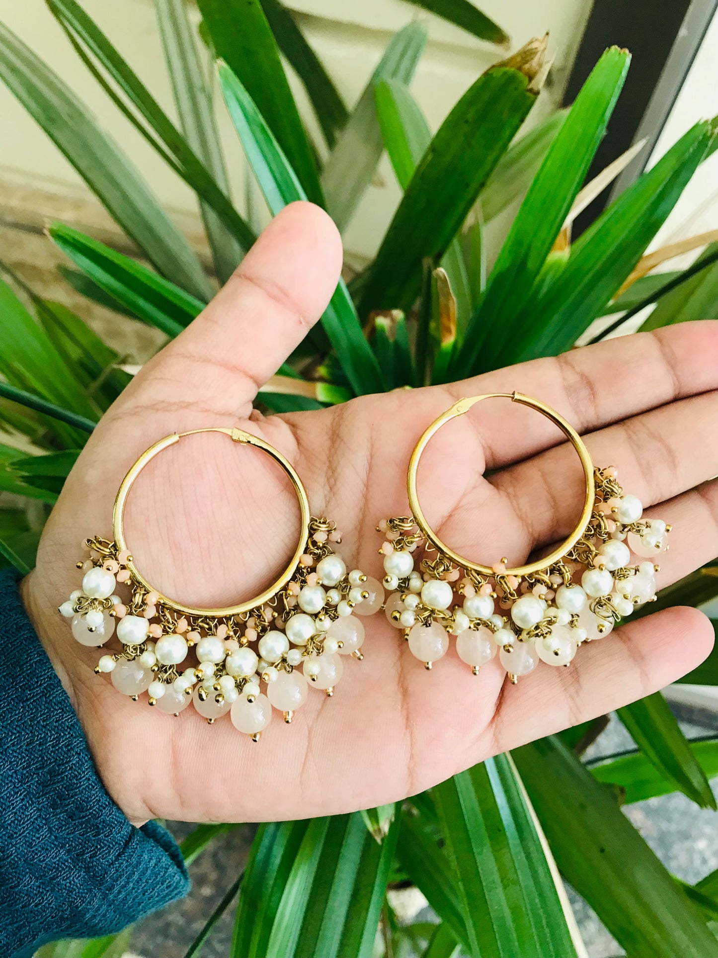 Hoops with Bead Drops
