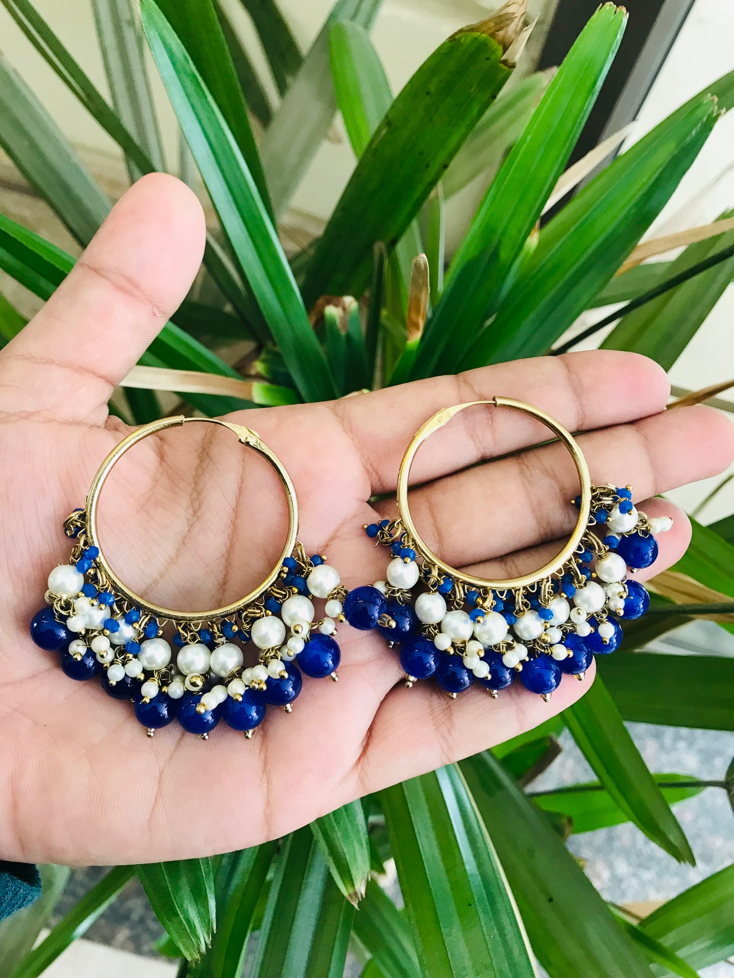 Hoops with Bead Drops