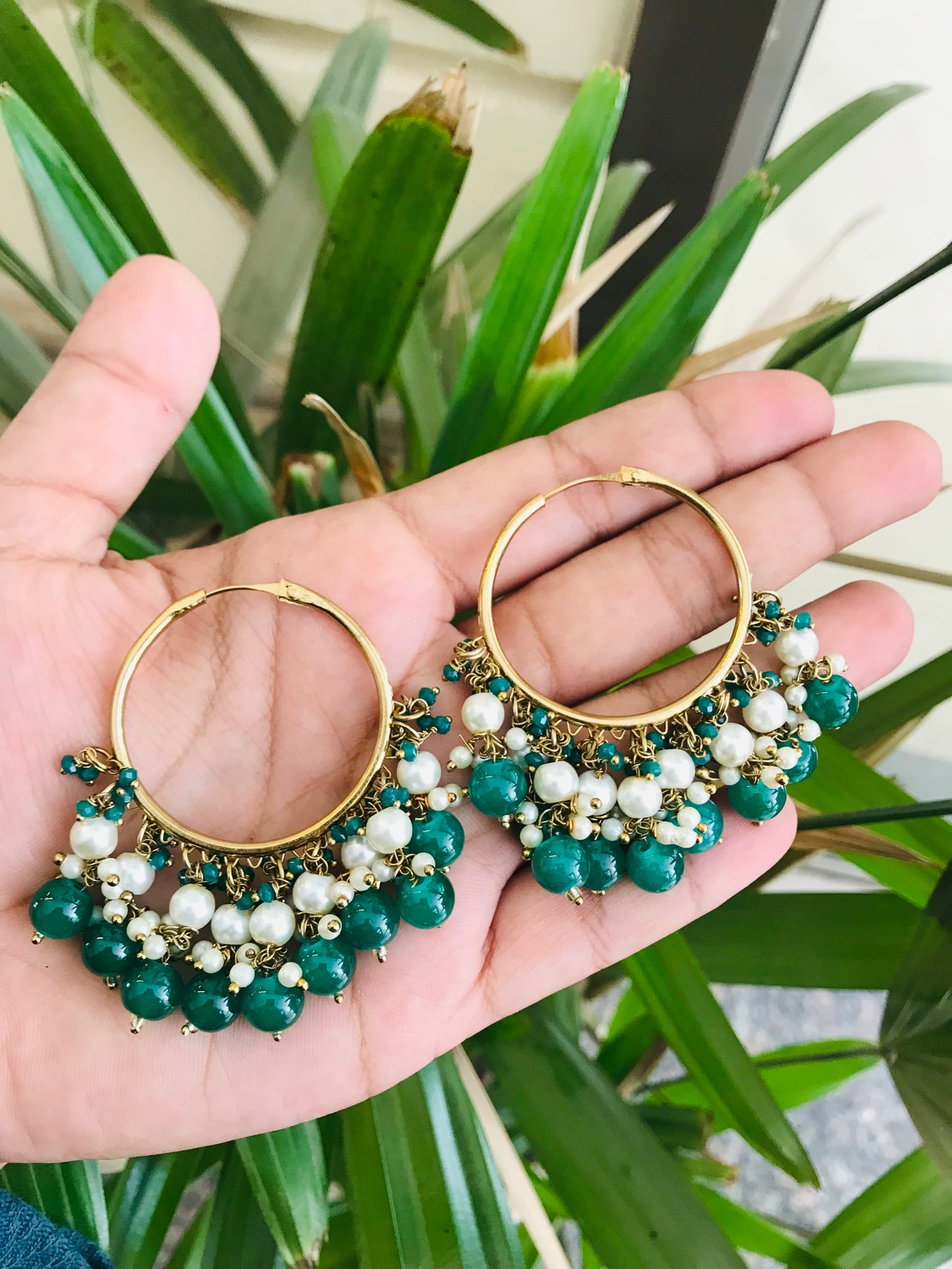 Hoops with Bead Drops