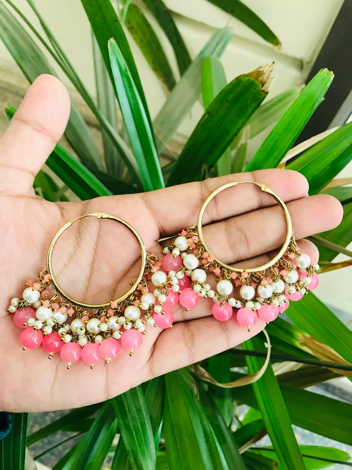 Hoops with Bead Drops