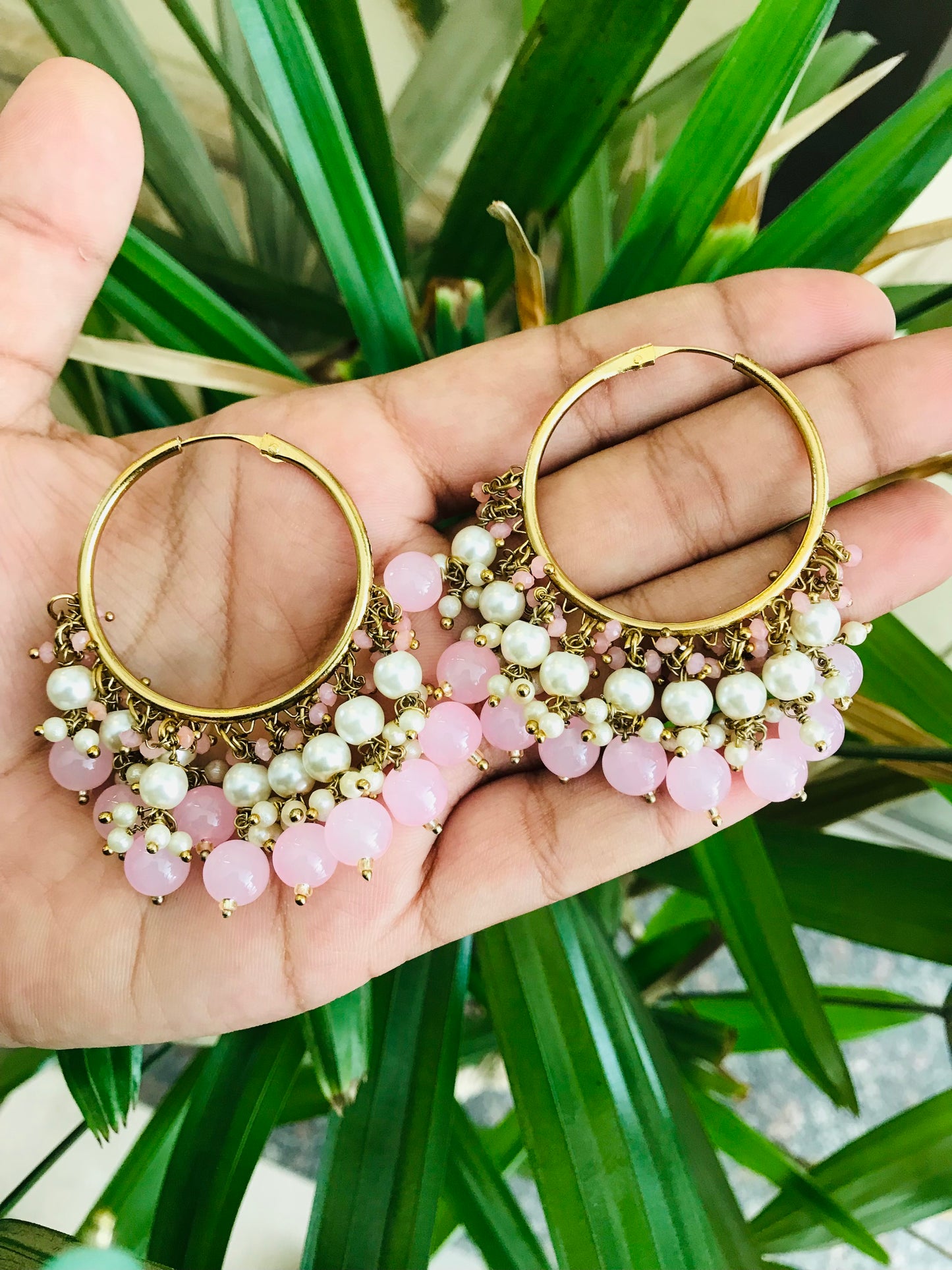 Hoops with Bead Drops
