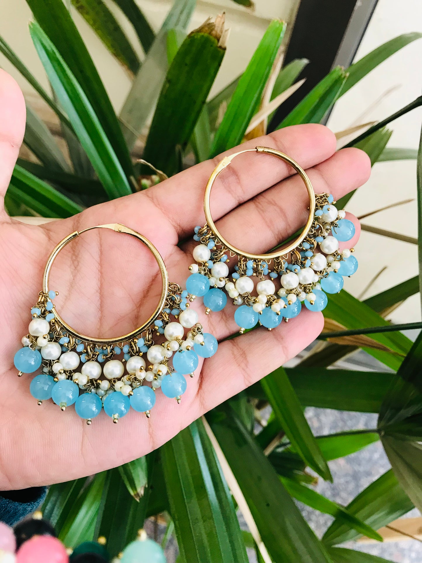 Hoops with Bead Drops