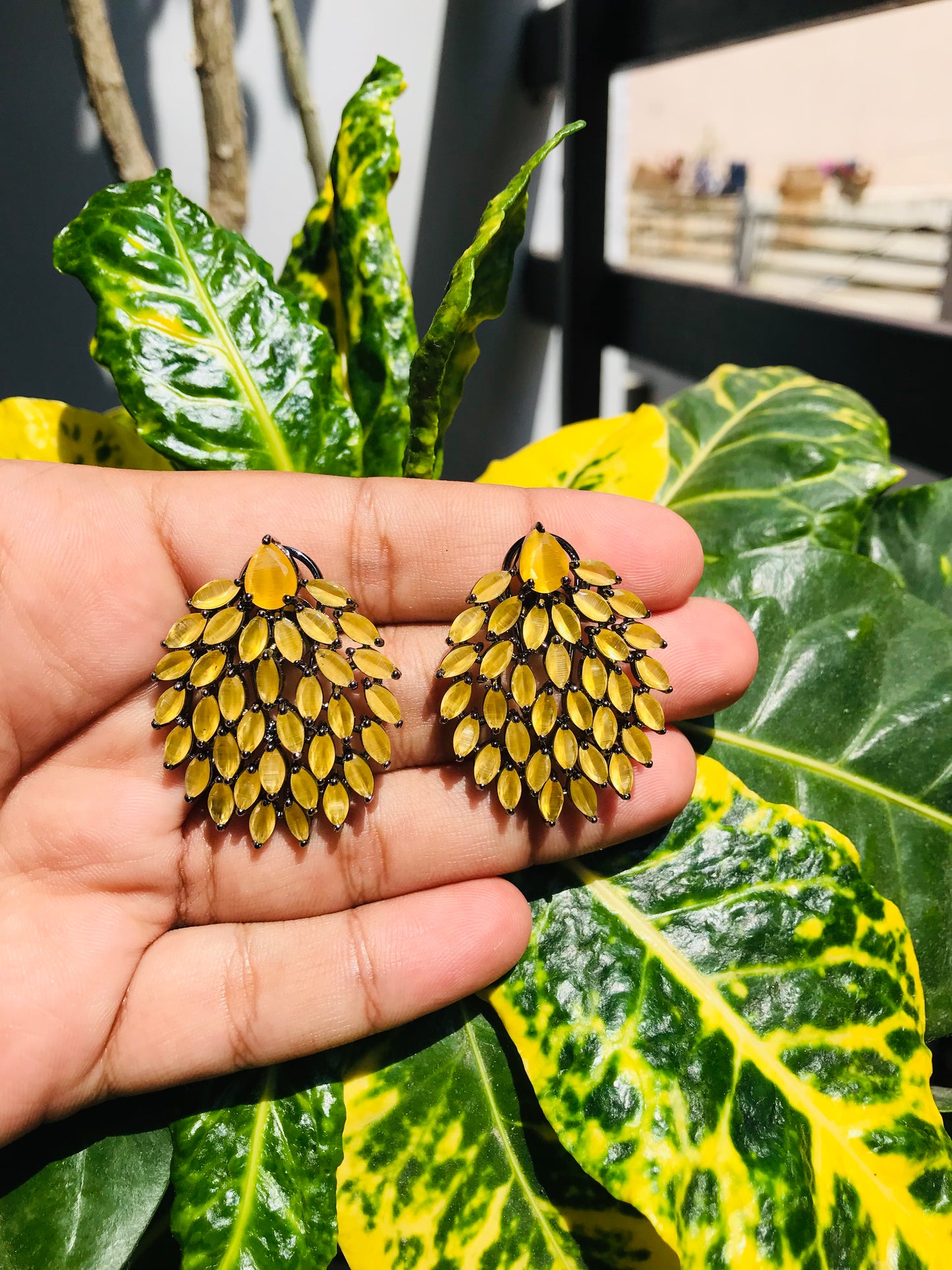 Leaf Shaped Studs