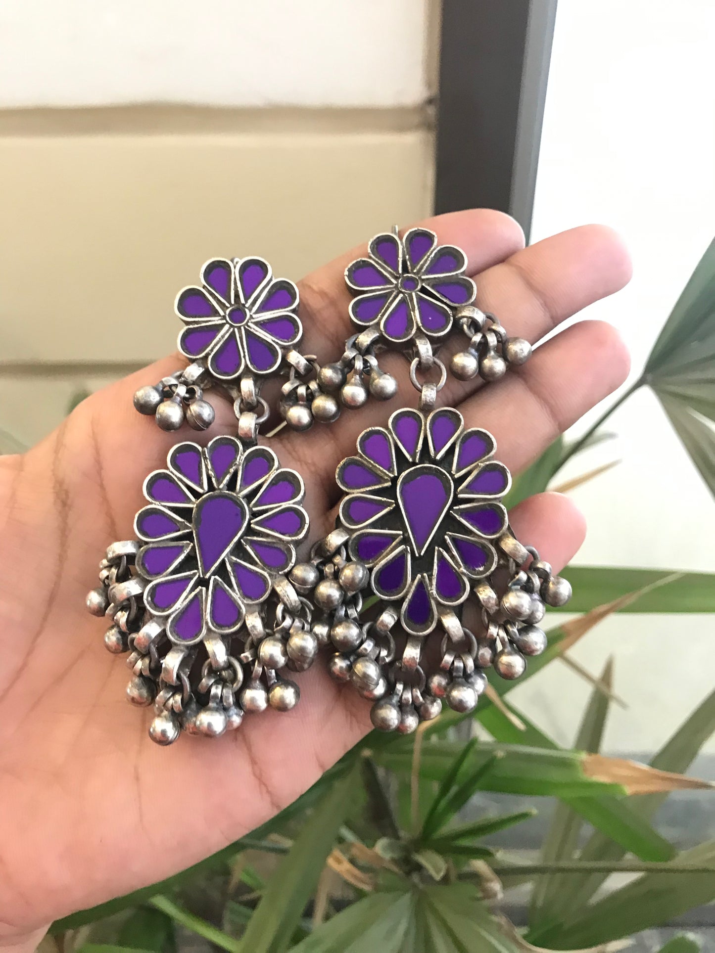 Chandni Afghani Glass Earrings