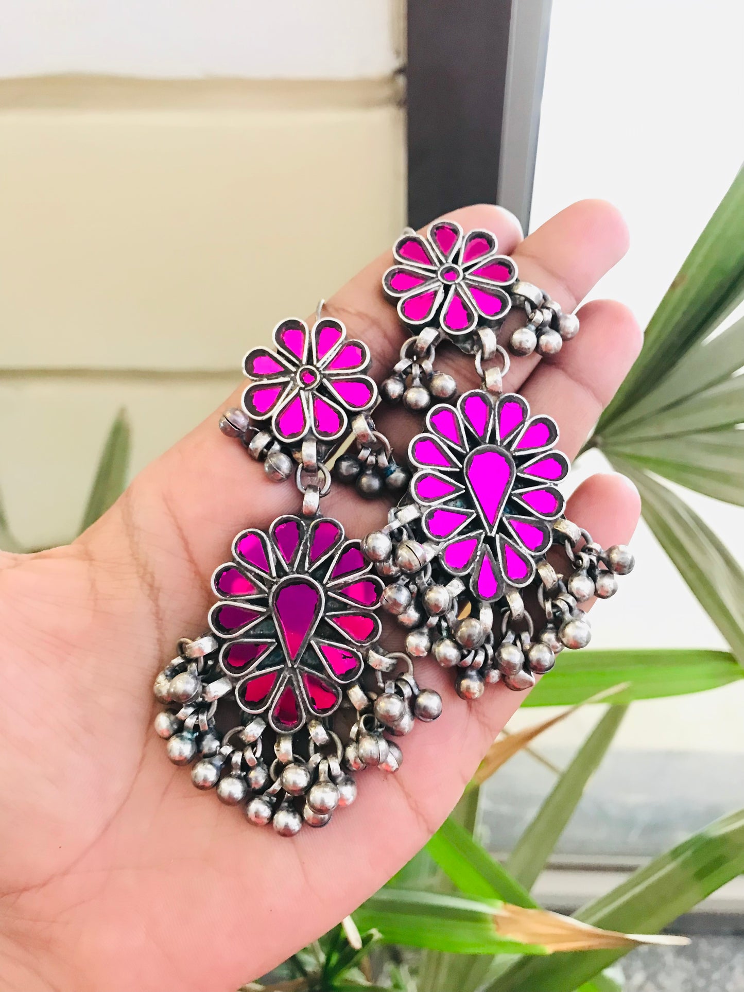 Chandni Afghani Glass Earrings