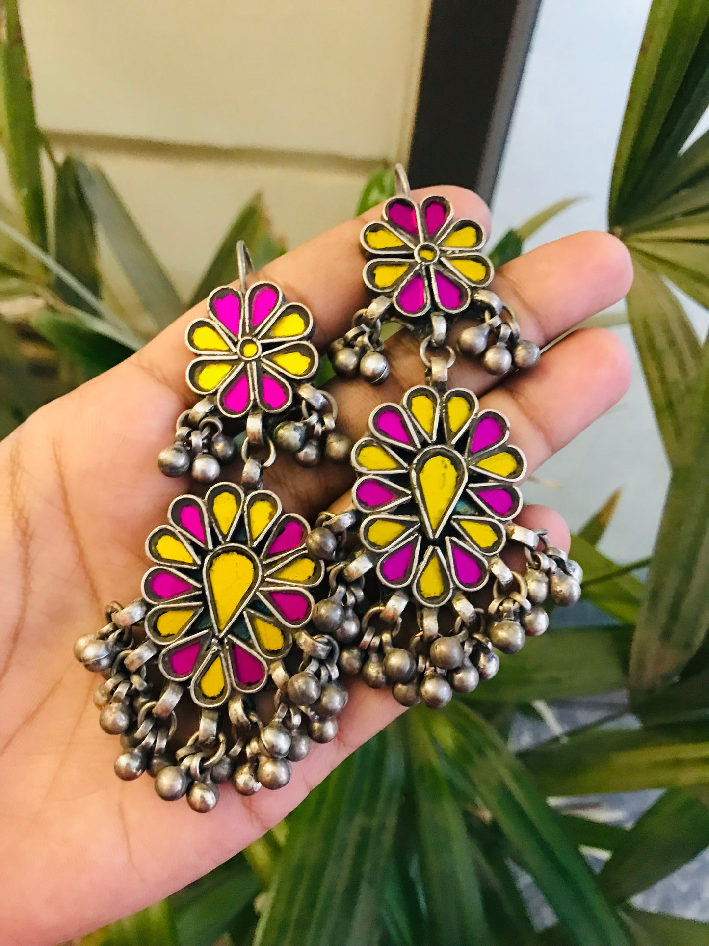 Chandni Afghani Glass Earrings