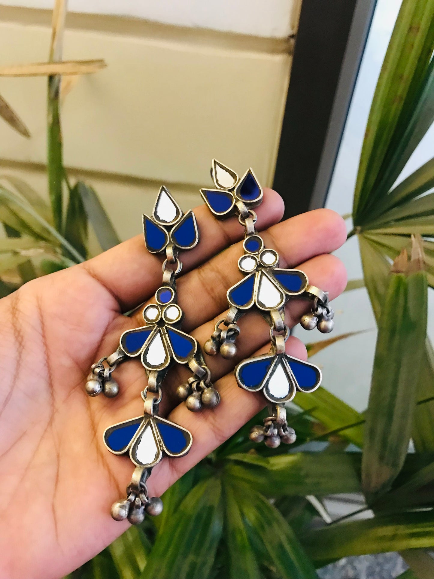 Myra Afghani Glass Earrings