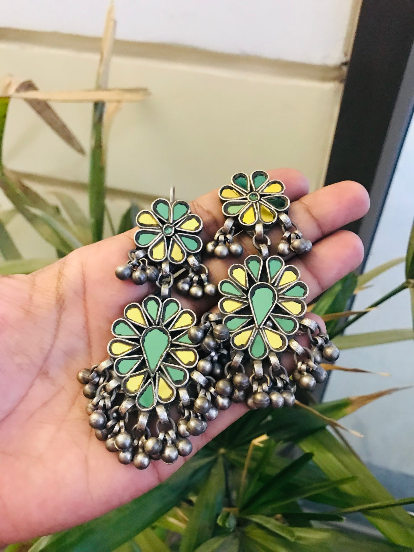 Chandni Afghani Glass Earrings