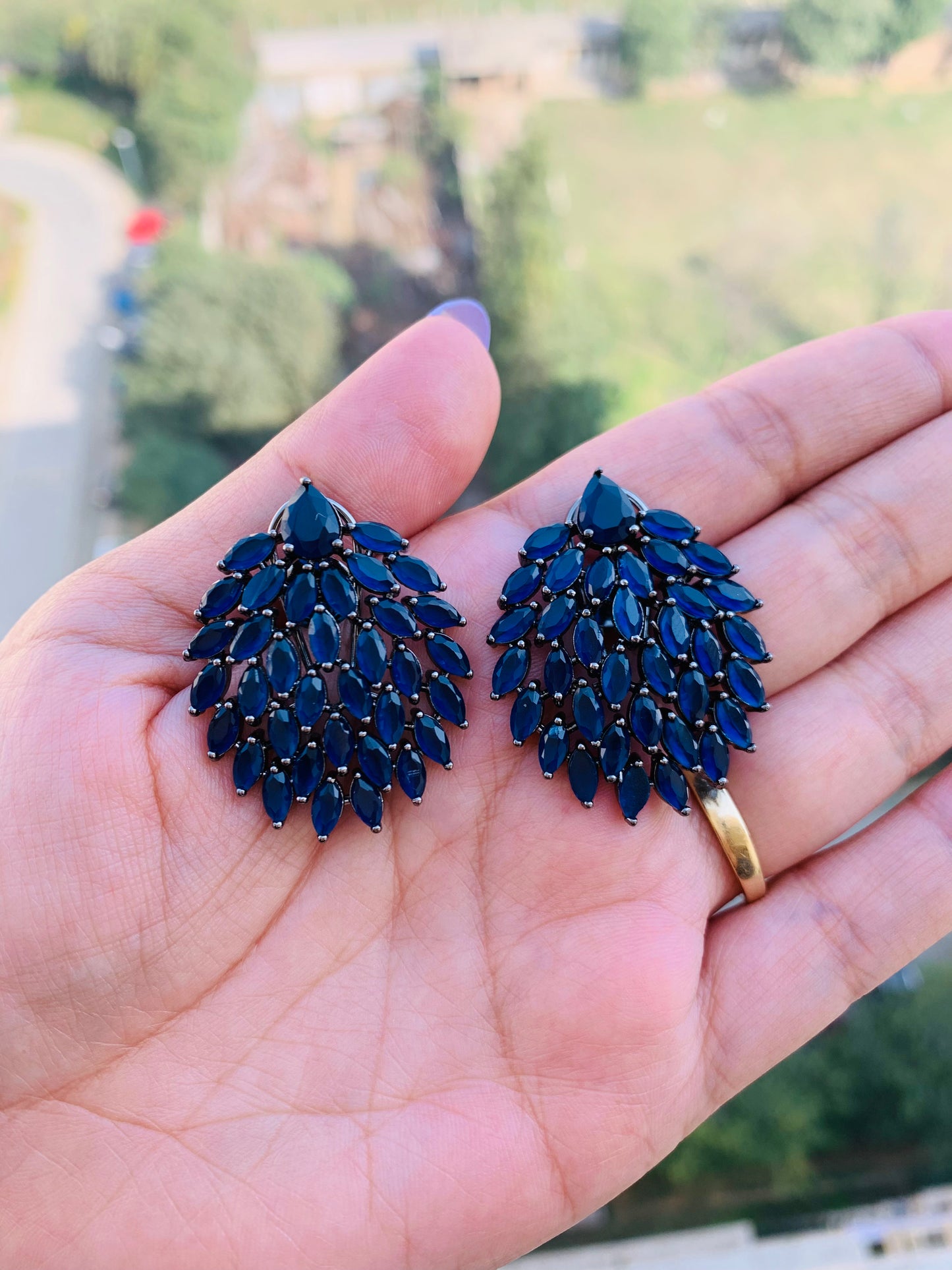 Leaf Shaped Studs
