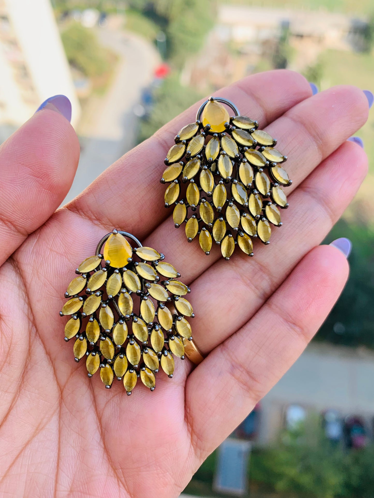Leaf Shaped Studs