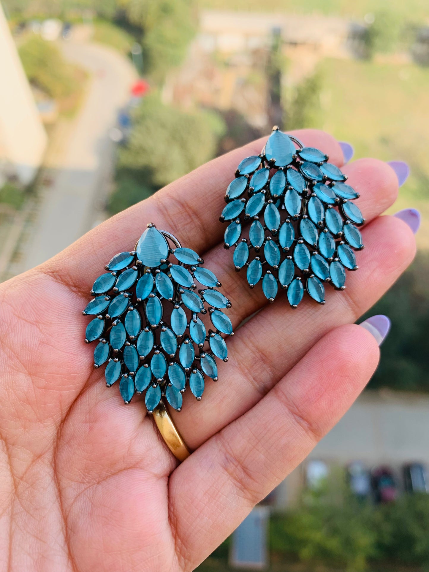 Leaf Shaped Studs