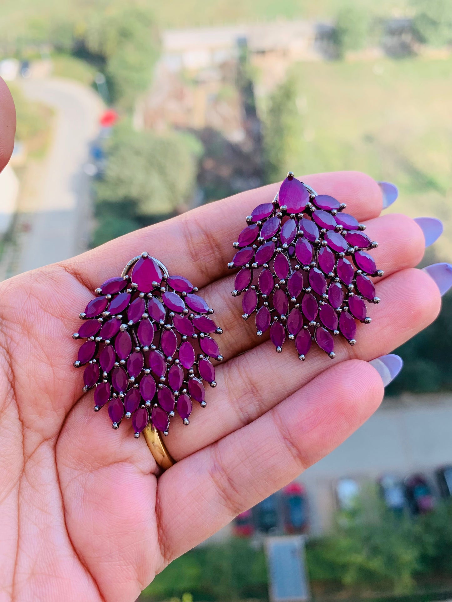Leaf Shaped Studs