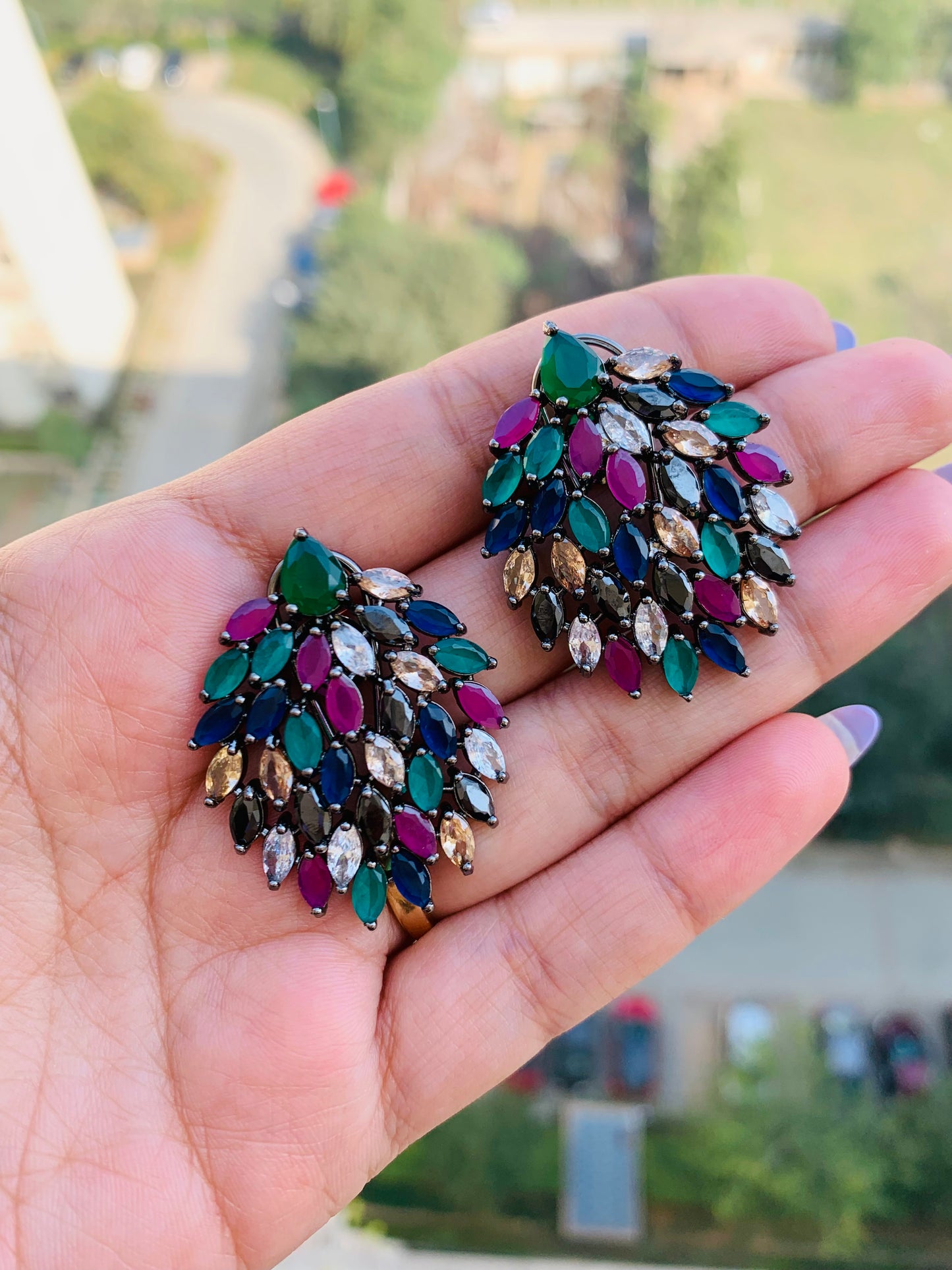 Leaf Shaped Studs