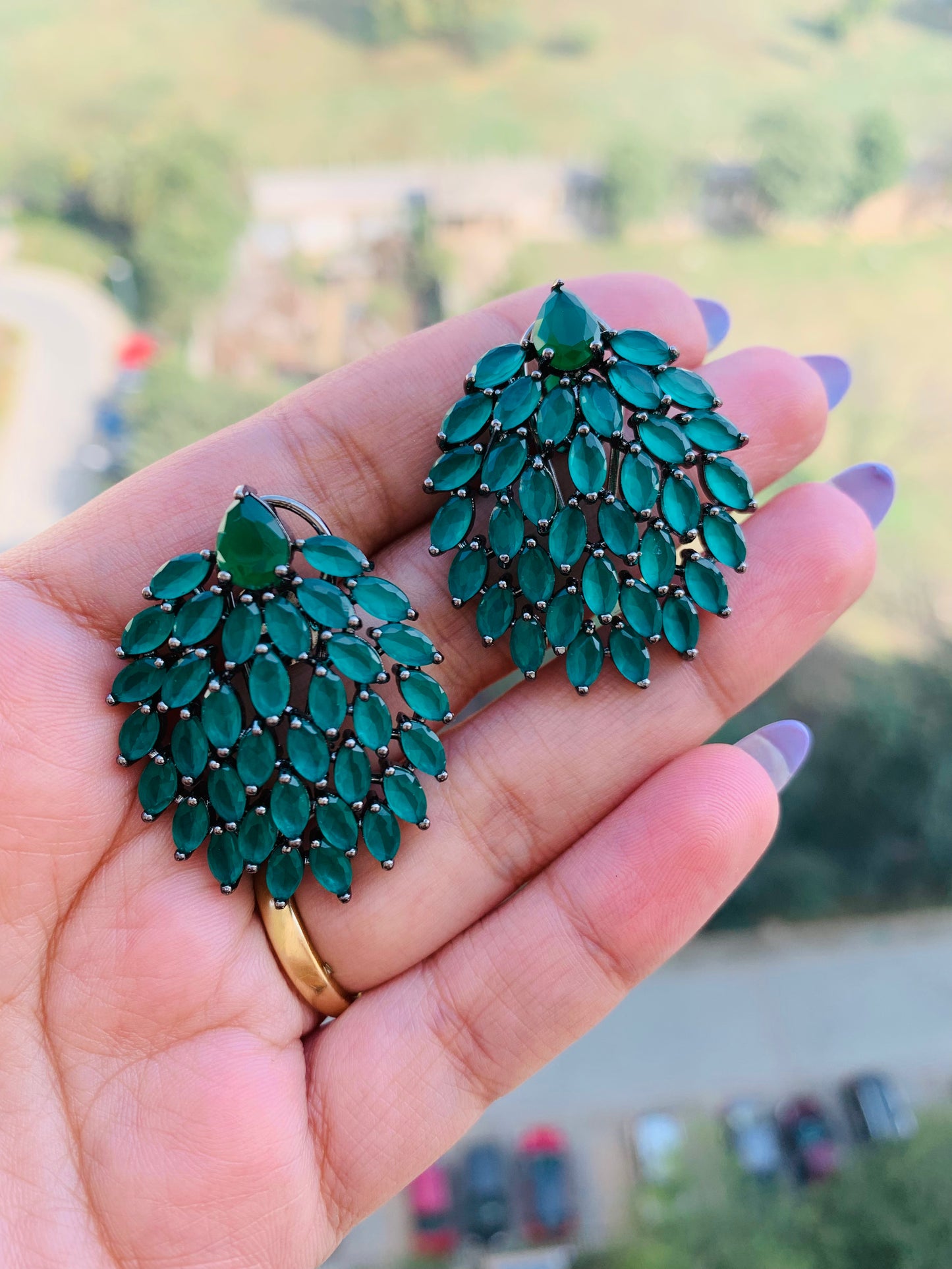 Leaf Shaped Studs