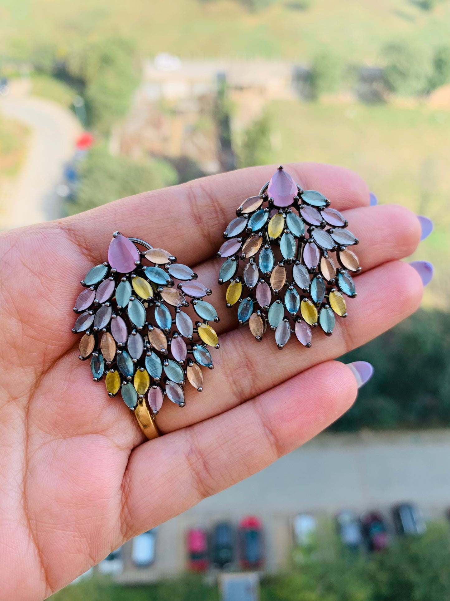 Leaf Shaped Studs