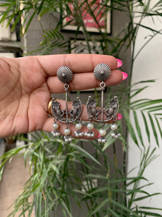 Peacock Drop Earrings