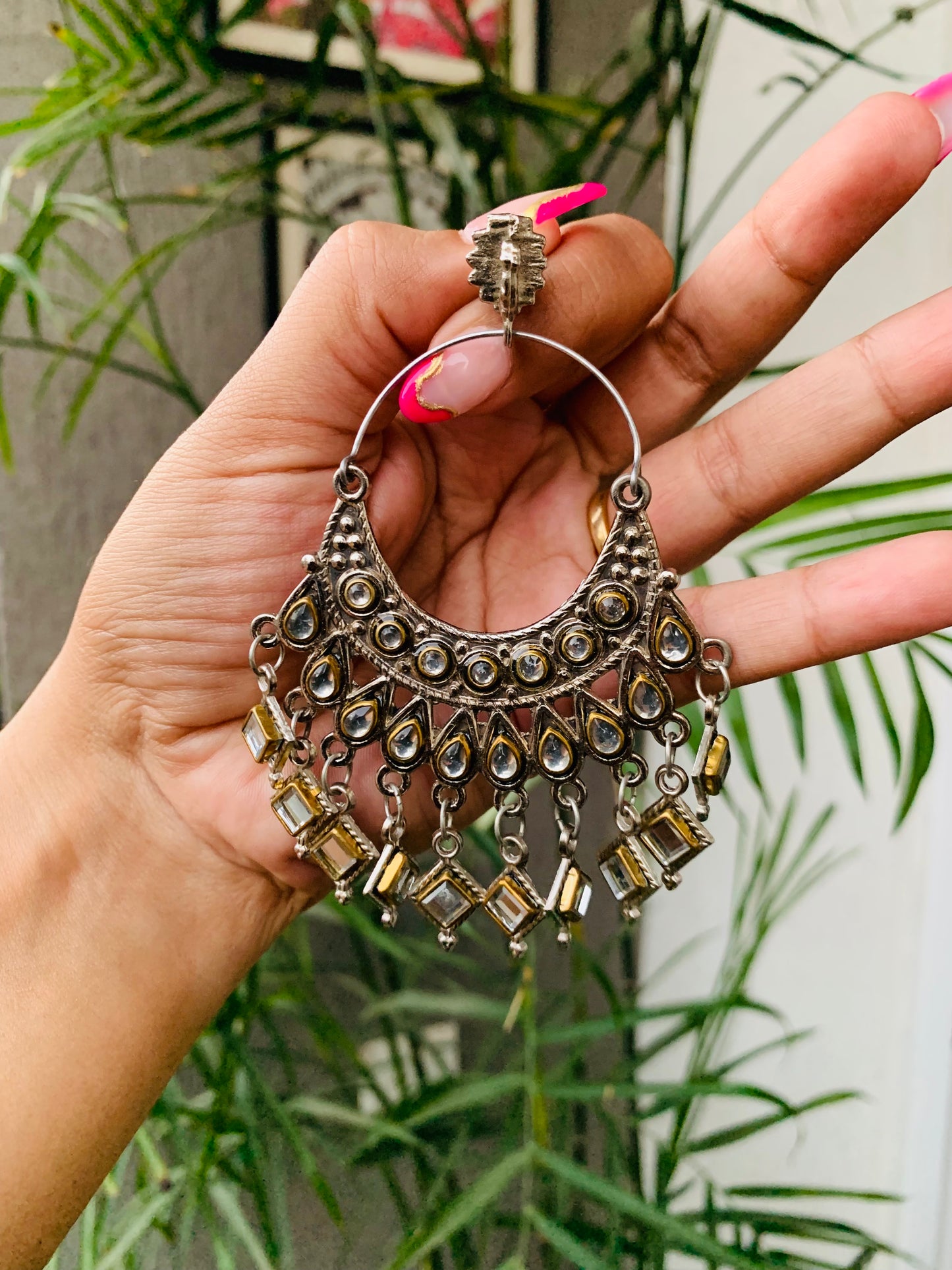 Mirror Drop Chandbali