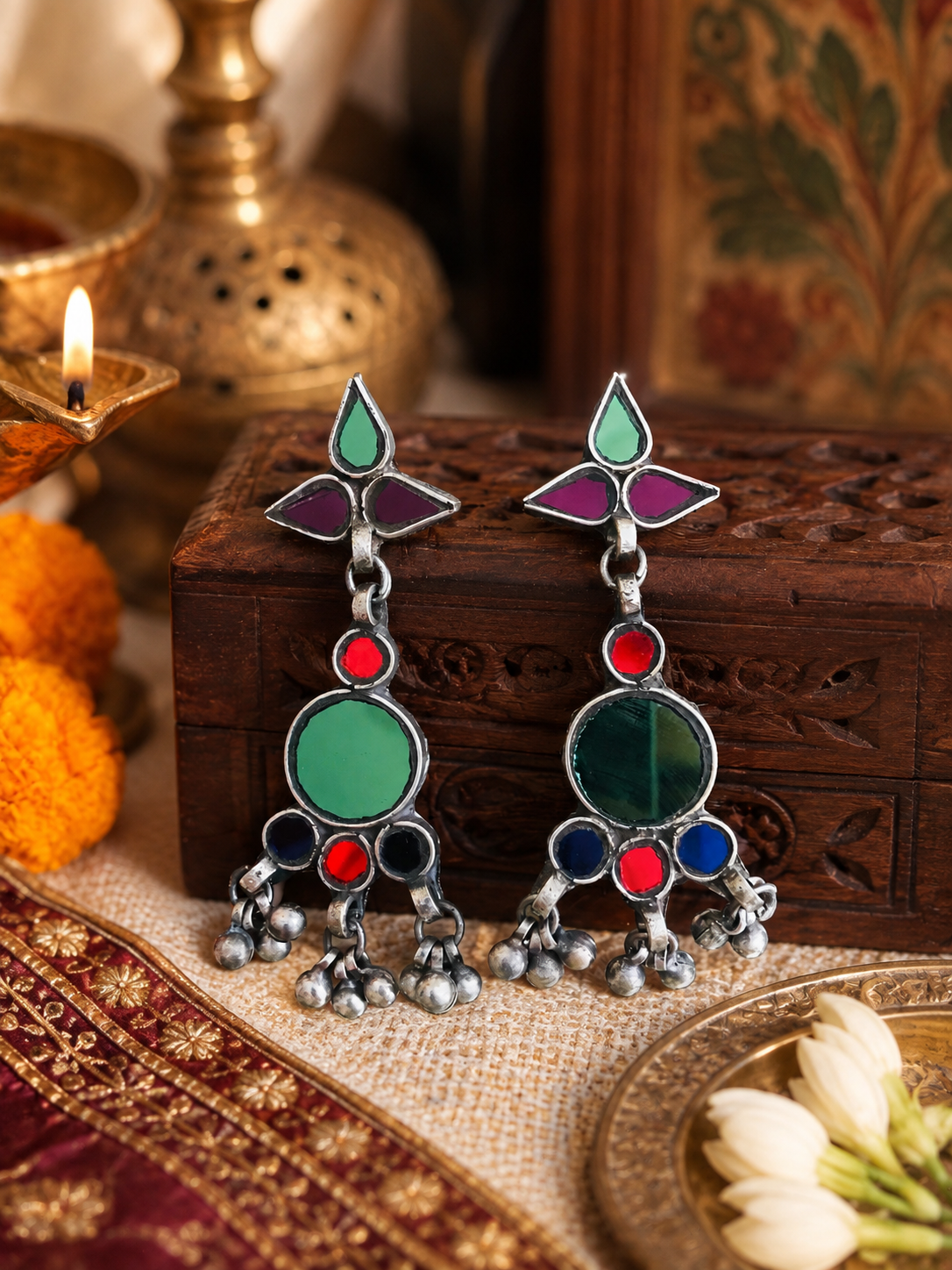Naaz Afghani Glass Earrings
