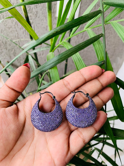 Micro AD Hoop Earrings