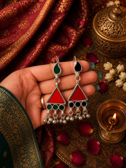 Akasa Afghani Glass Earrings