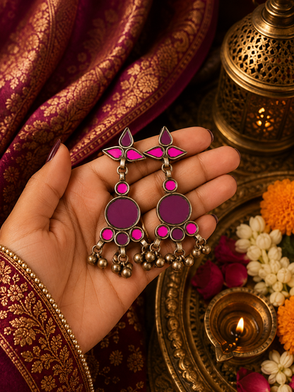 Naaz Afghani Glass Earrings