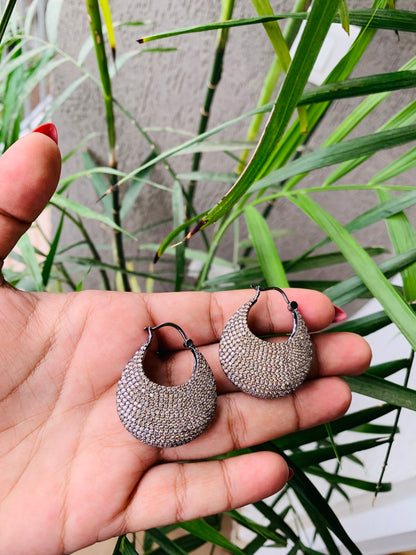 Micro AD Hoop Earrings