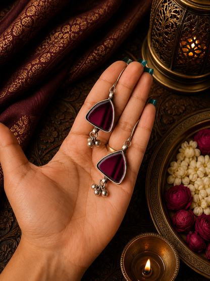 Riya Afghani Glass Earrings