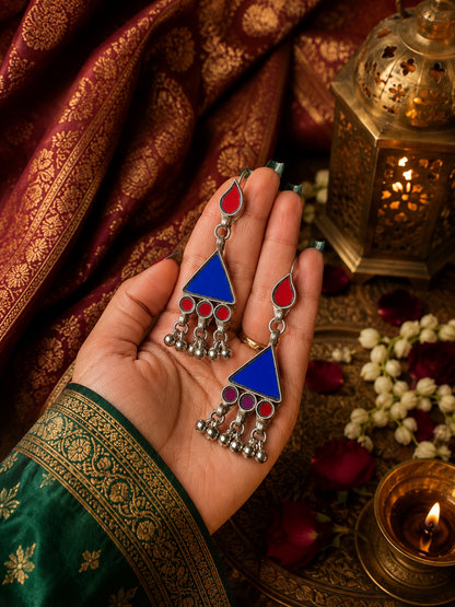 Akasa Afghani Glass Earrings