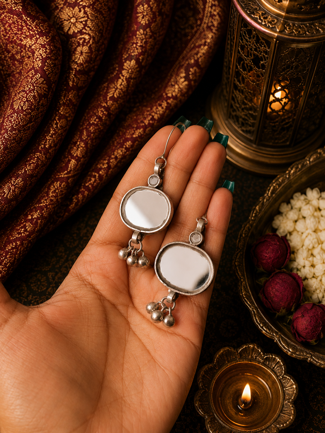 Zoya Afghani Glass Earrings