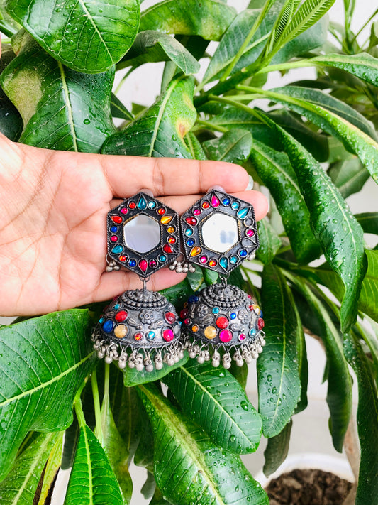 Big Multicolor Jhumka