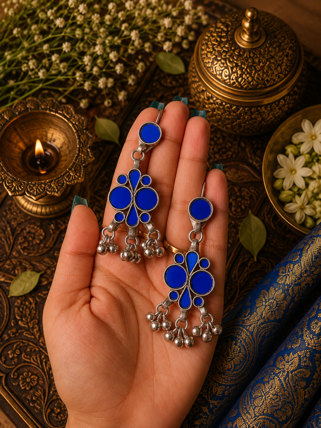 Noor Afghani Glass Earrings