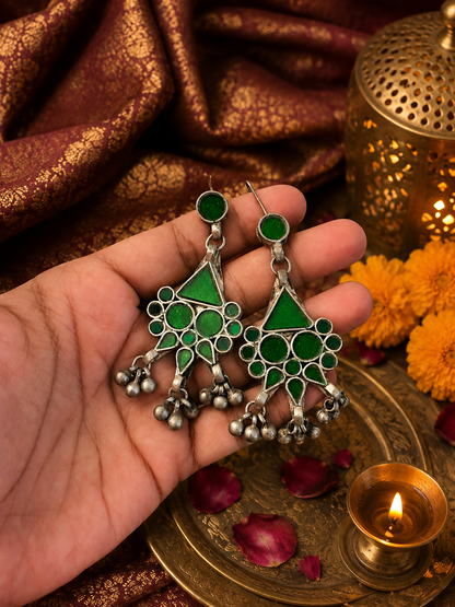 Aarya Afghani Glass Earrings