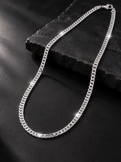 Anti Tarnish Silver Cuban Chain