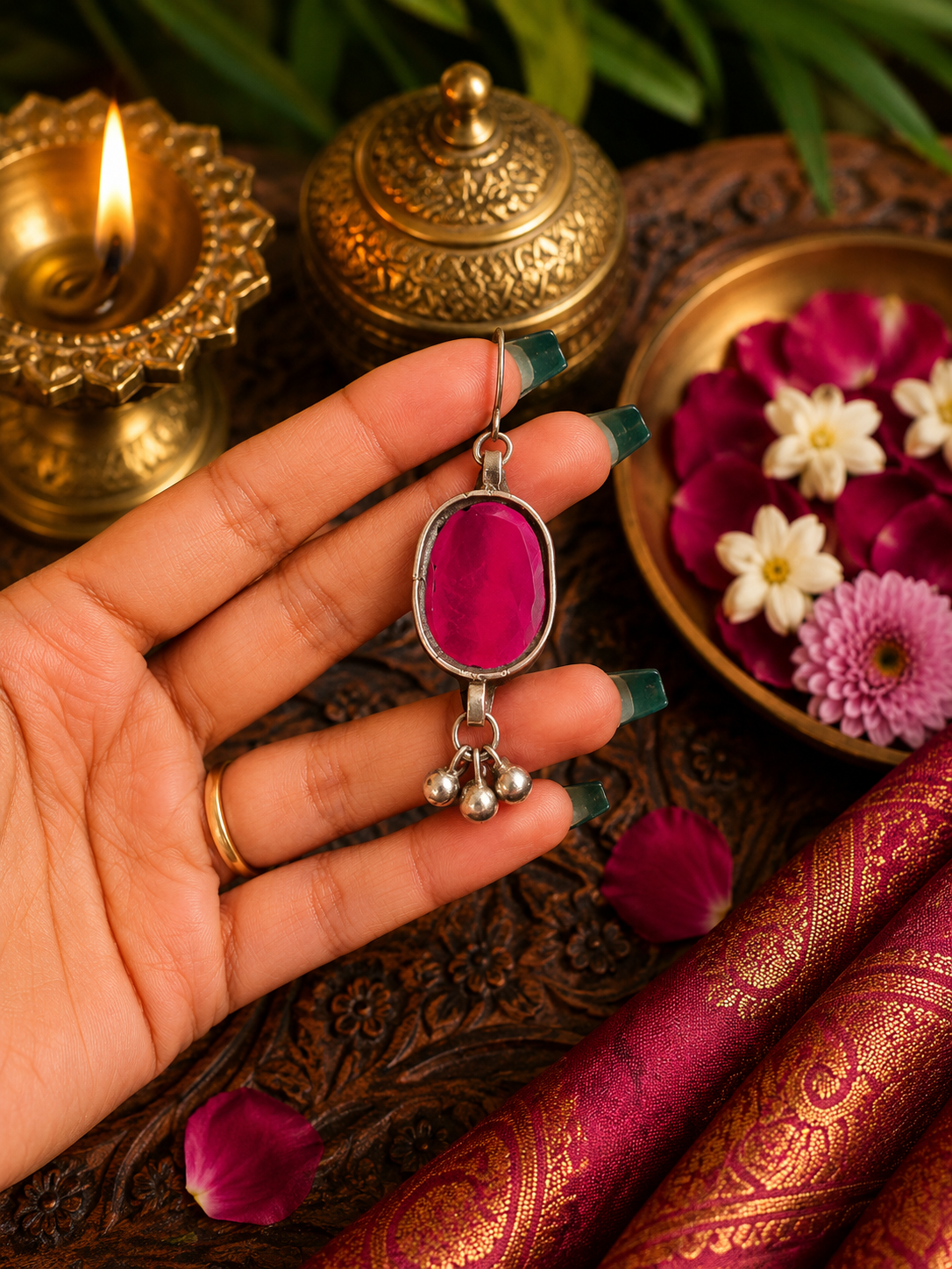 Divya Afghani Glass Earrings