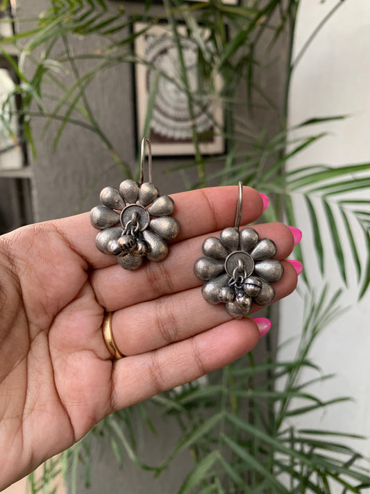 Flower Ghungroo Earrings