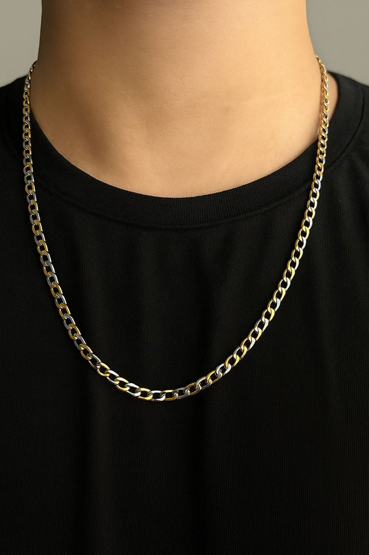 Two-Tone Cuban Link Chain