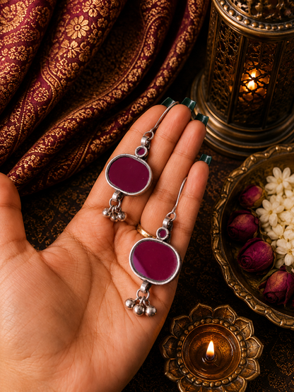Zoya Afghani Glass Earrings