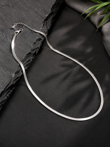 Anti Tarnish Silver Snake Chain