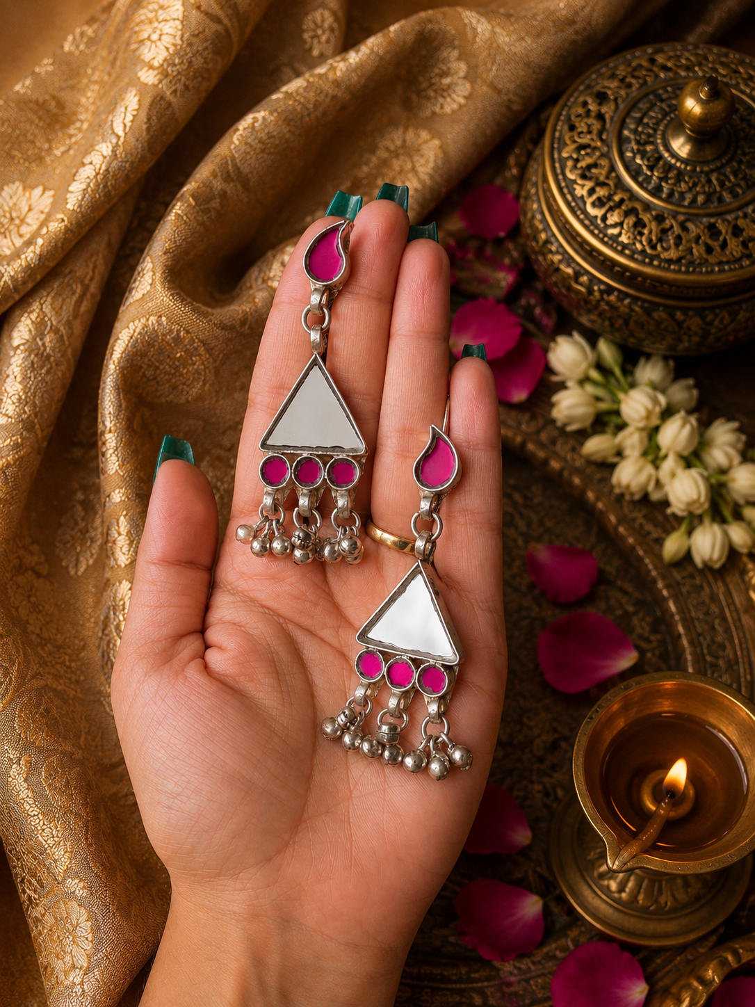 Akasa Afghani Glass Earrings